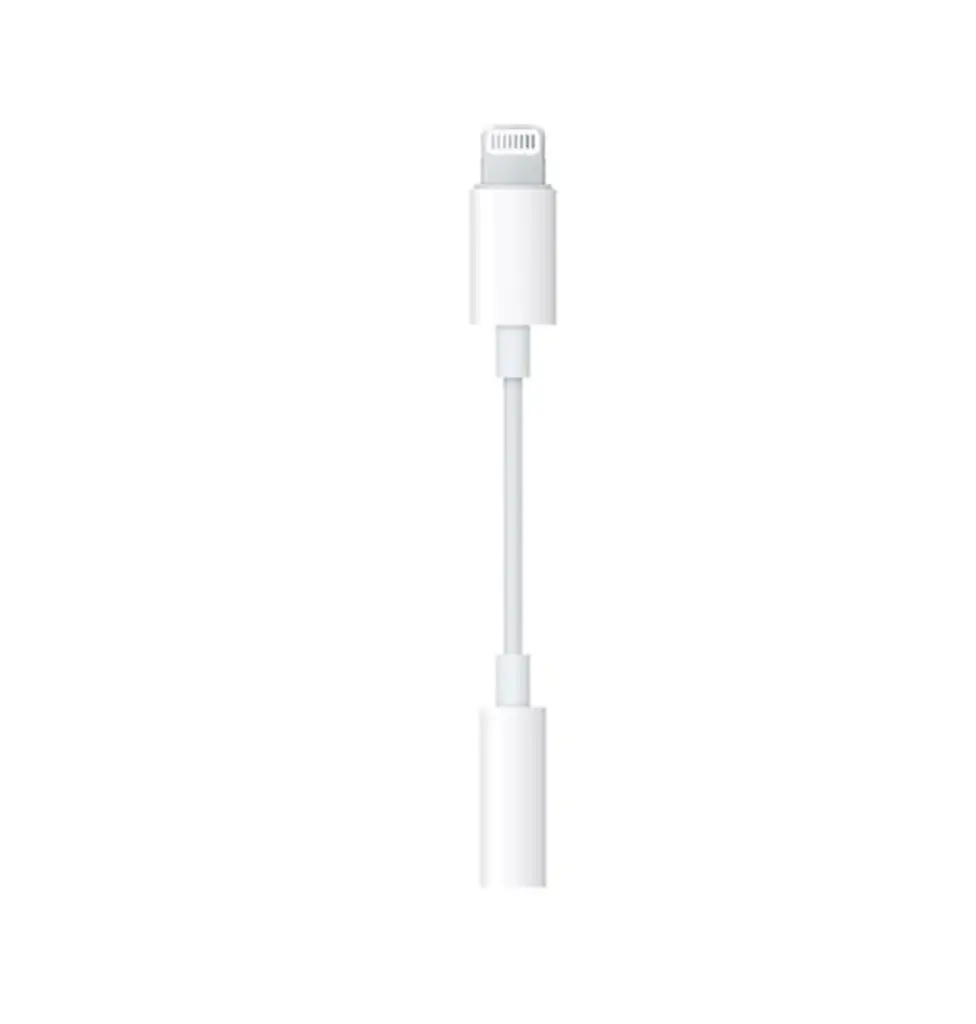 Apple Lightning->AUX 3.5mm- Valge