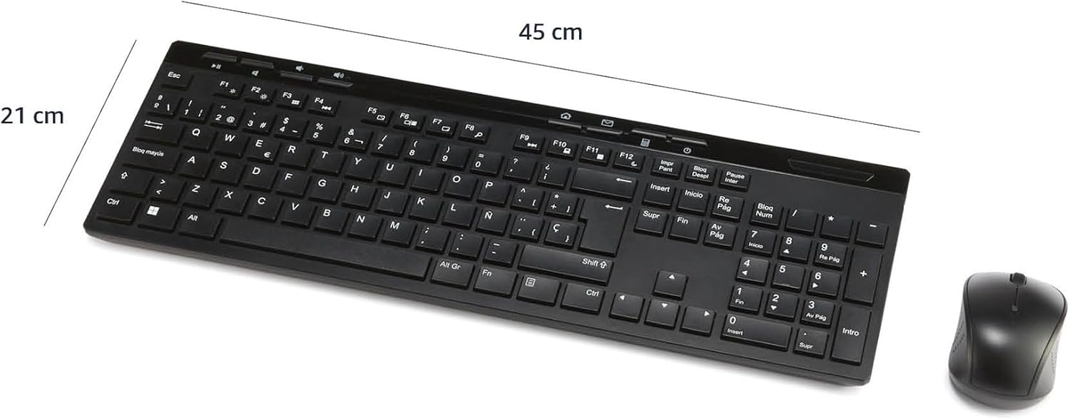 Amazon Basics Juhtmevaba Klaviatuuri ja Hiire Komplekt QWERTY - Pilt 2