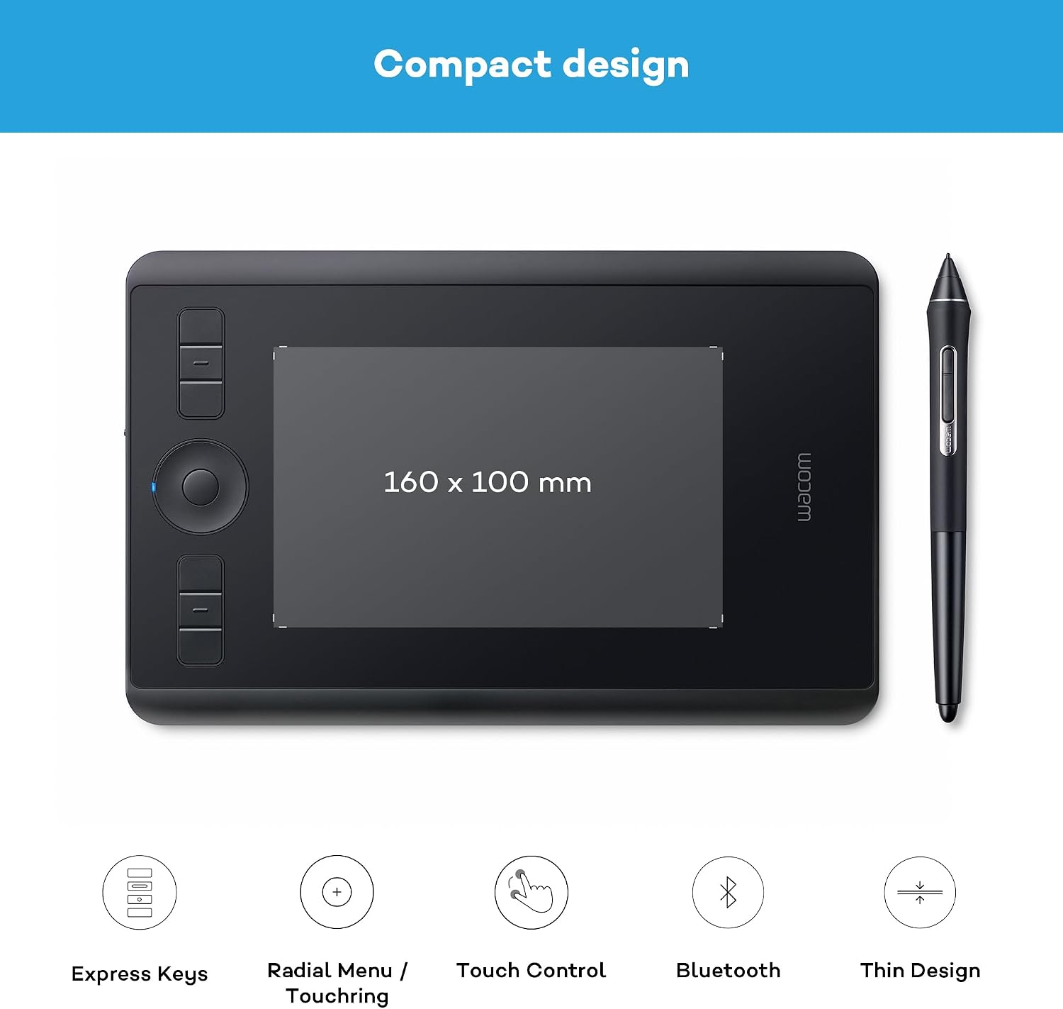 Wacom Intuos Pro S Graafikalaud (ILMA PUUTEPLIIATSITA) - Pilt 4