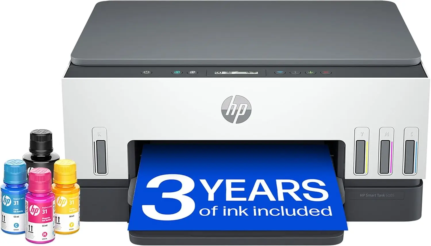 HP Smart Tank 6005 (2H1W1A) A4 multifunktsionaalne printer- Valge