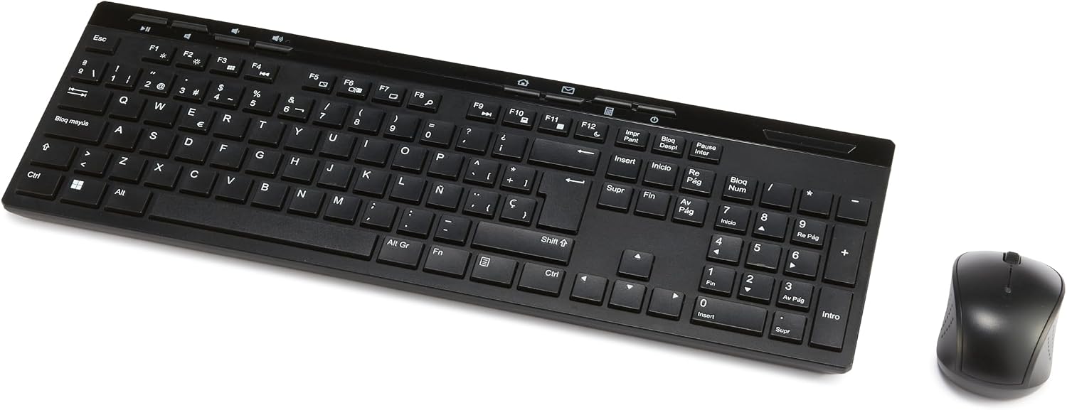 Amazon Basics Juhtmevaba Klaviatuuri ja Hiire Komplekt QWERTY