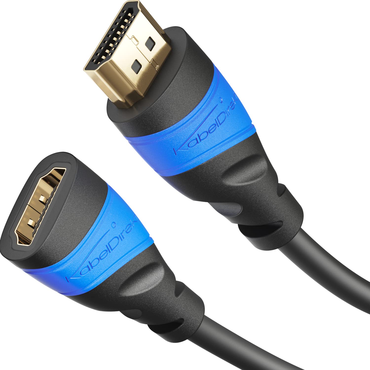 KabelDirekt HDMI pikenduskaabel (1 m, 4K@60Hz Ultra HD)