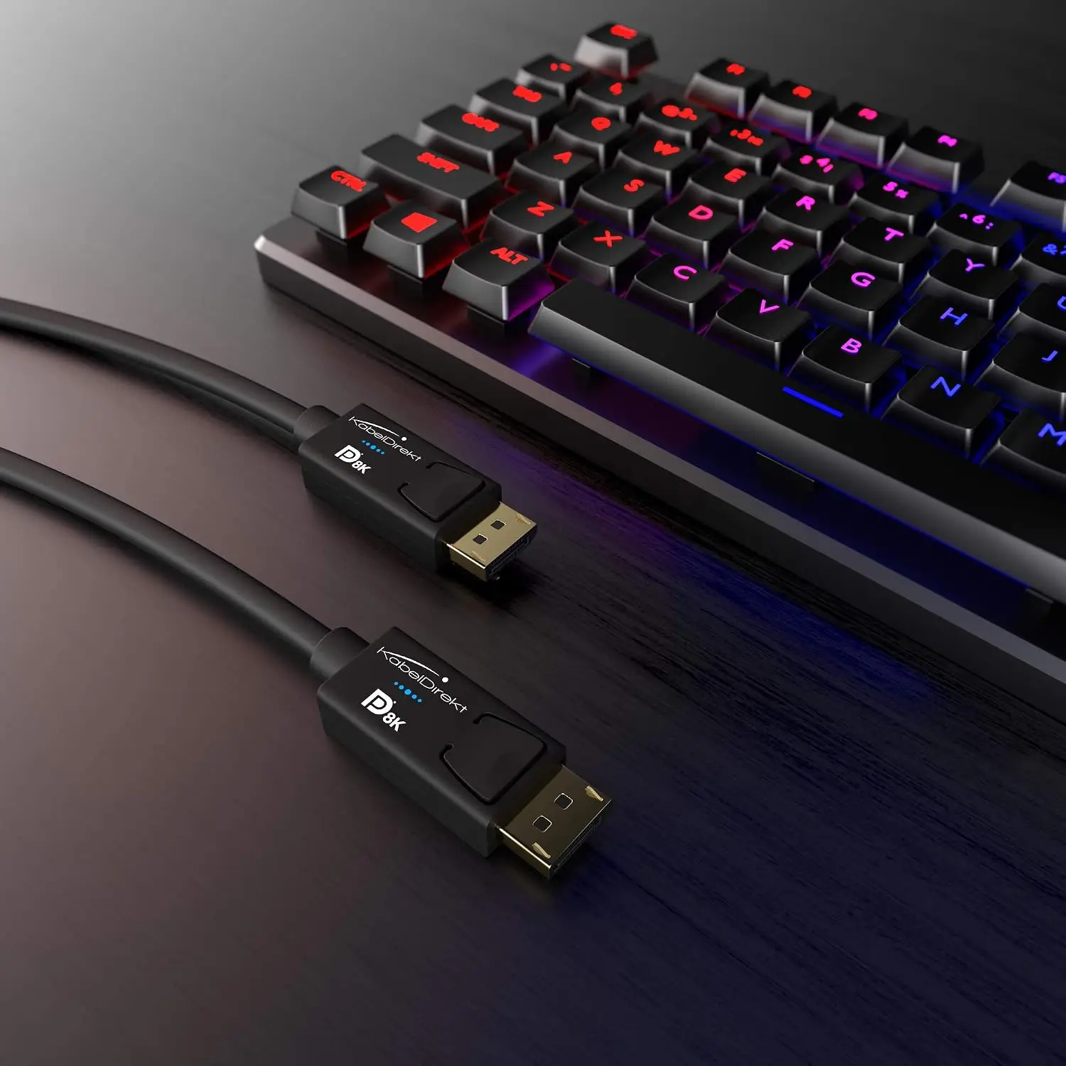 KabelDirekt 8K DisplayPort -> DP kaabel (2m, DP 1.4, 8K@60Hz / 4K@120Hz) - Pilt 7