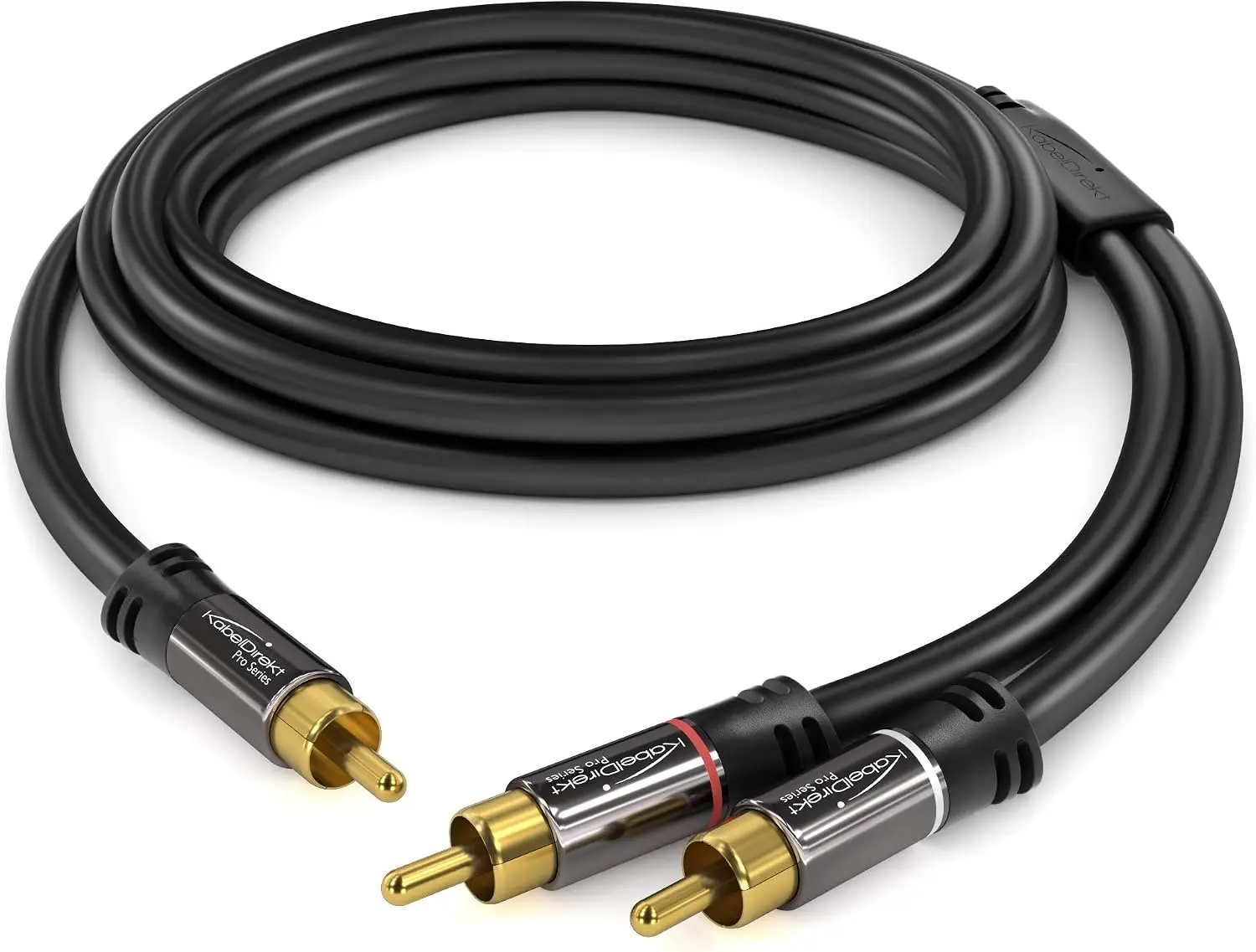 KabelDirekt koaksiaalne RCA audiokaabel (2 m, 1x RCA isane kuni 2x RCA isane) - Pilt 2