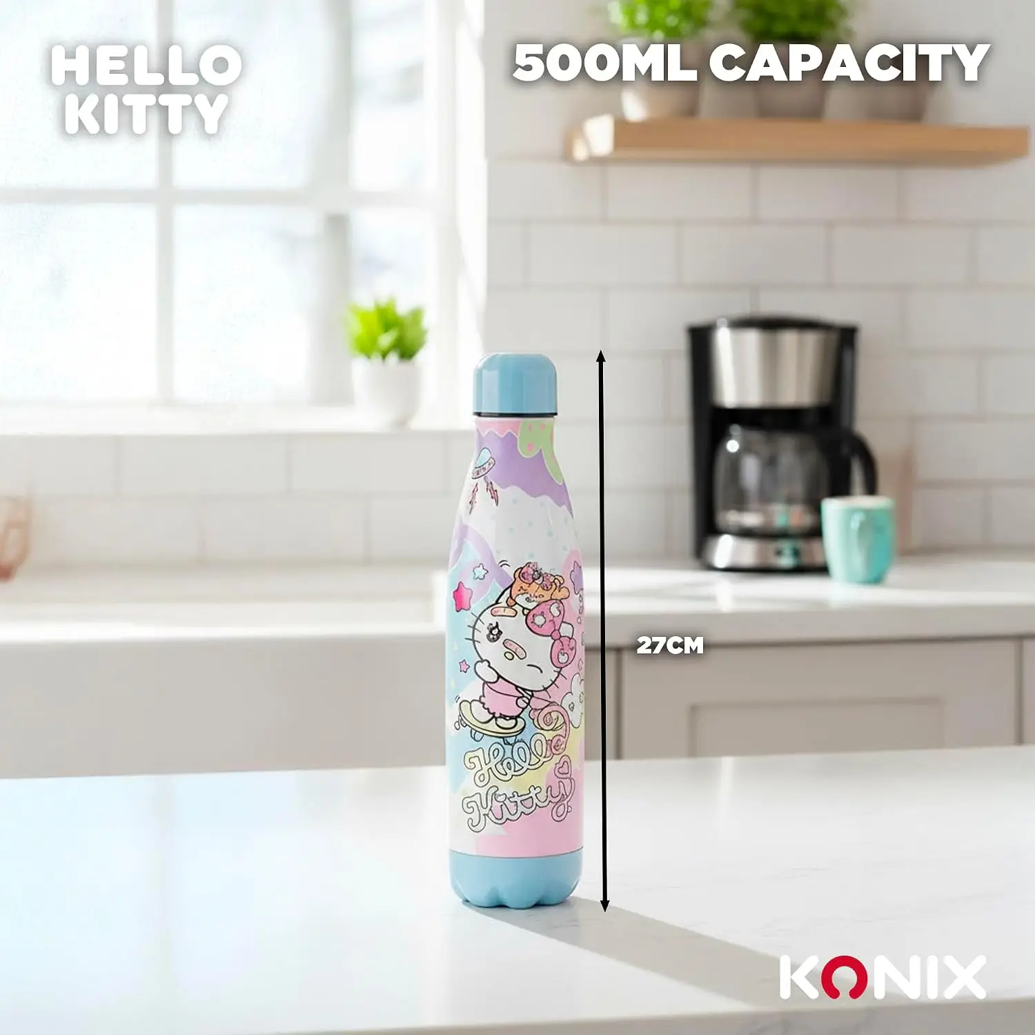 Konix Hello Kitty roostevabast terasest termospudel - Pilt 3