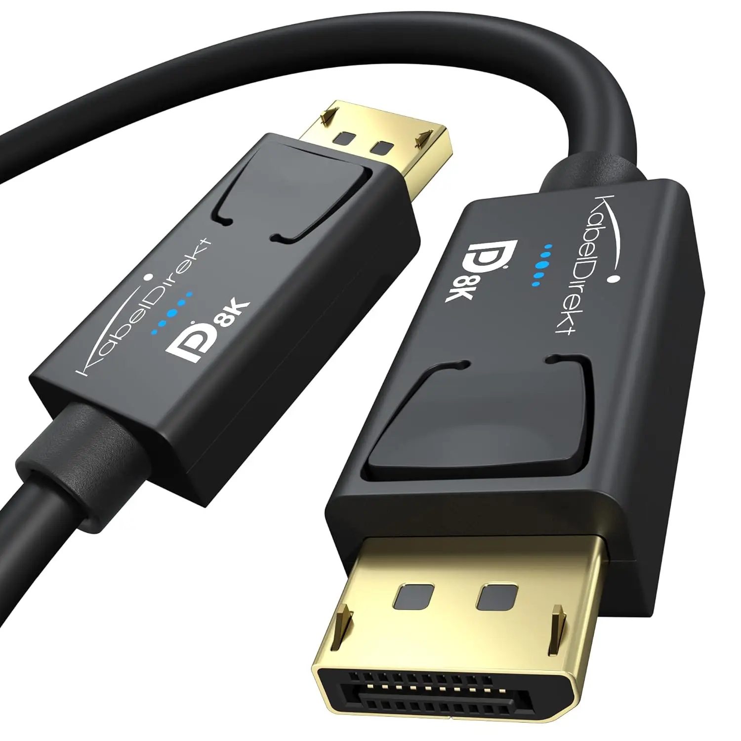 KabelDirekt 8K DisplayPort -> DP kaabel (2m, DP 1.4, 8K@60Hz / 4K@120Hz)