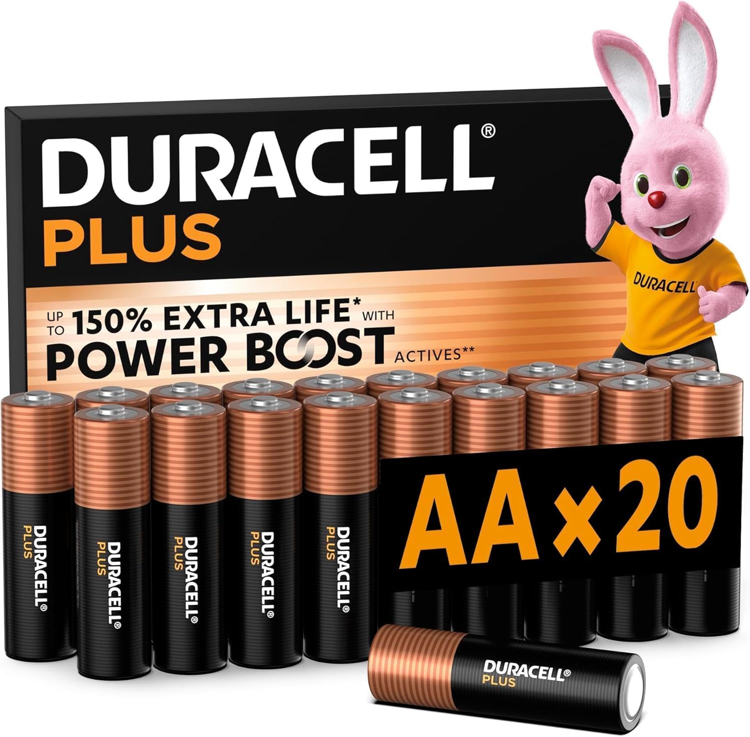 Duracell Plus AA Patareid 20tk