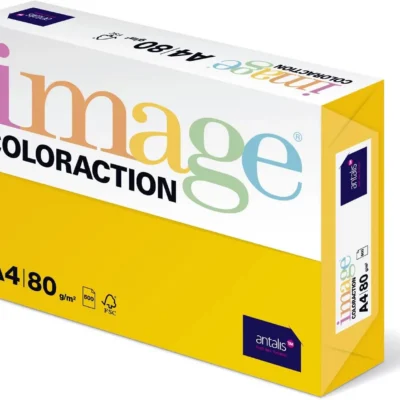 Image Coloraction Sevilla värviline A4 paber (80 g/m², puiduvaba, päikesekollane, 500 lehte pakis)