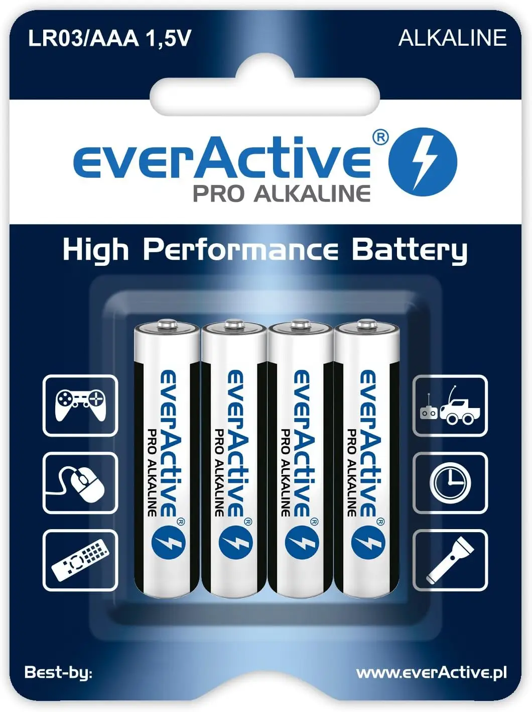 EverActive Pro Alkaline AAA patareid, 4tk