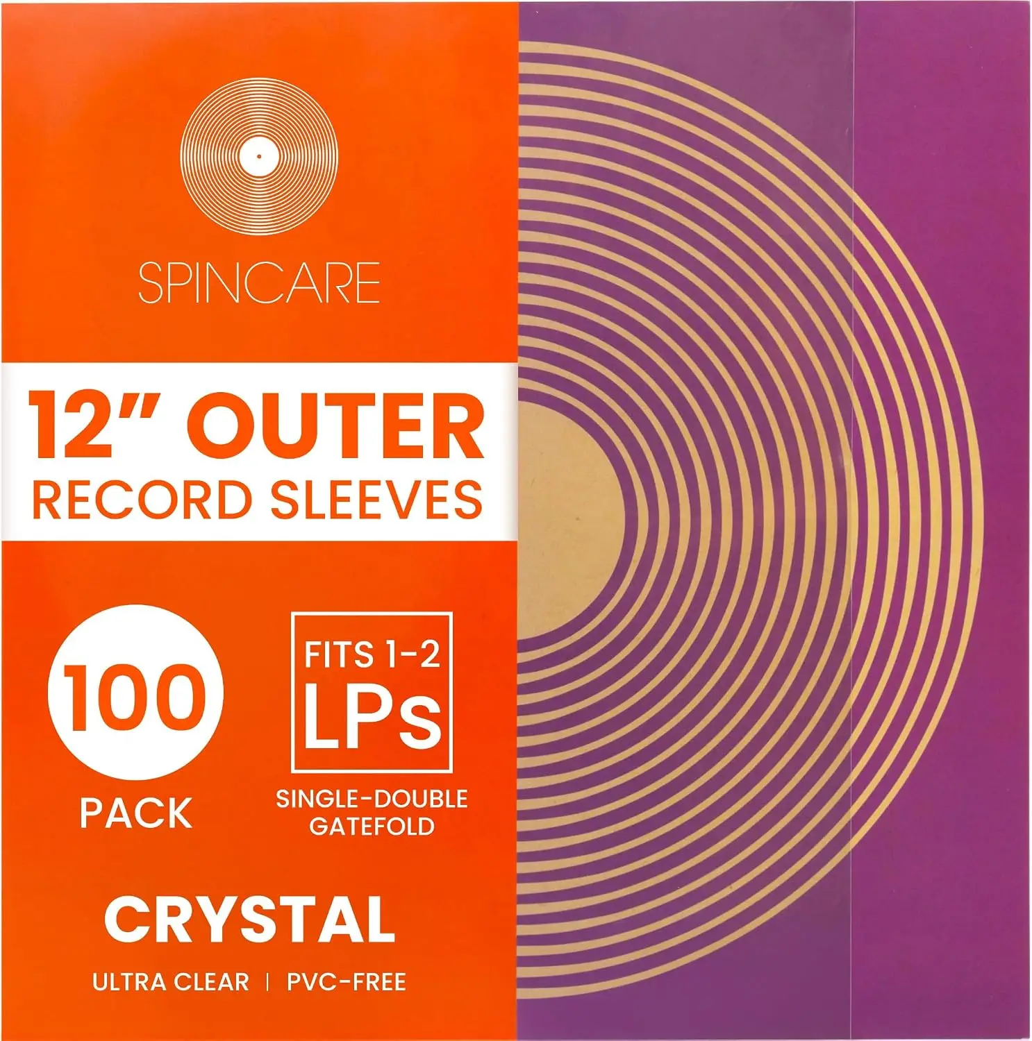 12″ LP-vinüülplaatide kaitseümbrised (100 tk pakis)
