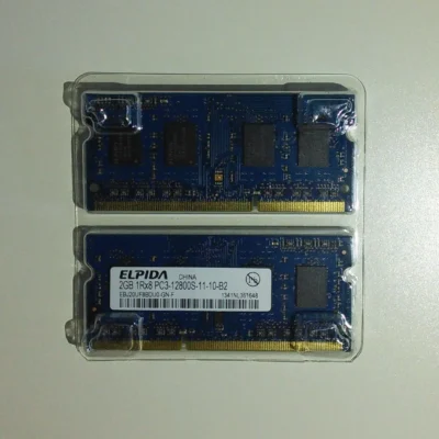 Elpida 4 GB komplekt (2×2 GB) DDR3 1600 MHz SODIMM sülearvuti mälu