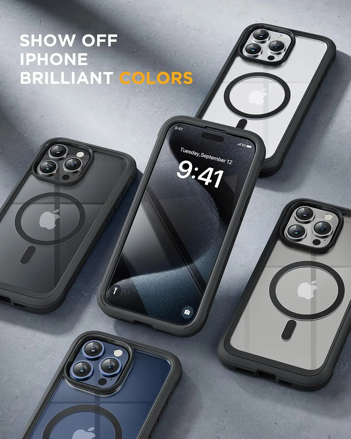 Miracase 360° Ümbris iPhone 15 Pro Telefonile - Pilt 3