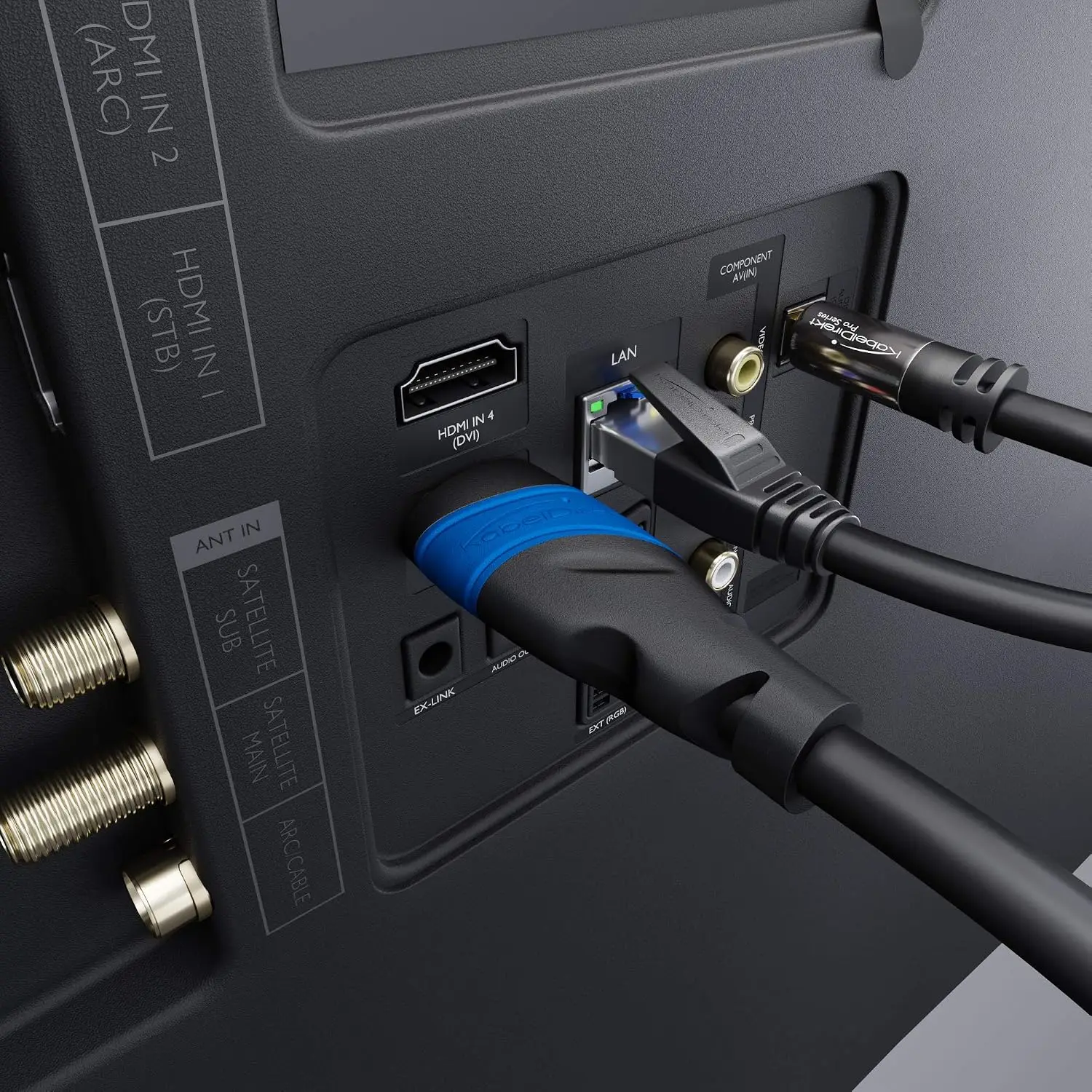 KabelDirekt 4K & 8K HDMI kaabel (0,25 m, 2 tk pakis, 4K@120Hz / 8K@60Hz) - Pilt 2