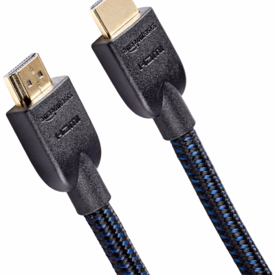 Amazon Basics punutud HDMI kaabel (3 m, must)