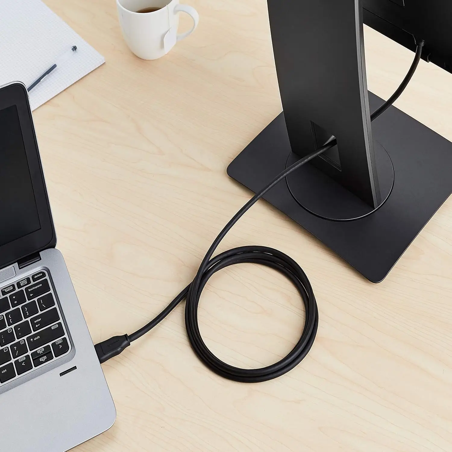 Amazon Basics DisplayPort 1.2 kaabel (1.8m, Must) - Pilt 6