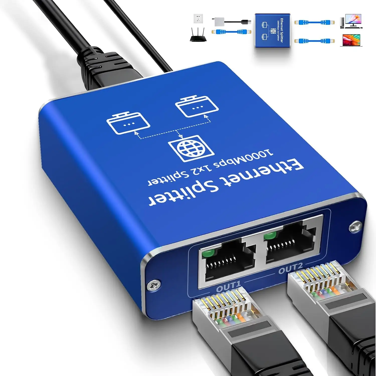 Gigabit Network Splitter Adapter